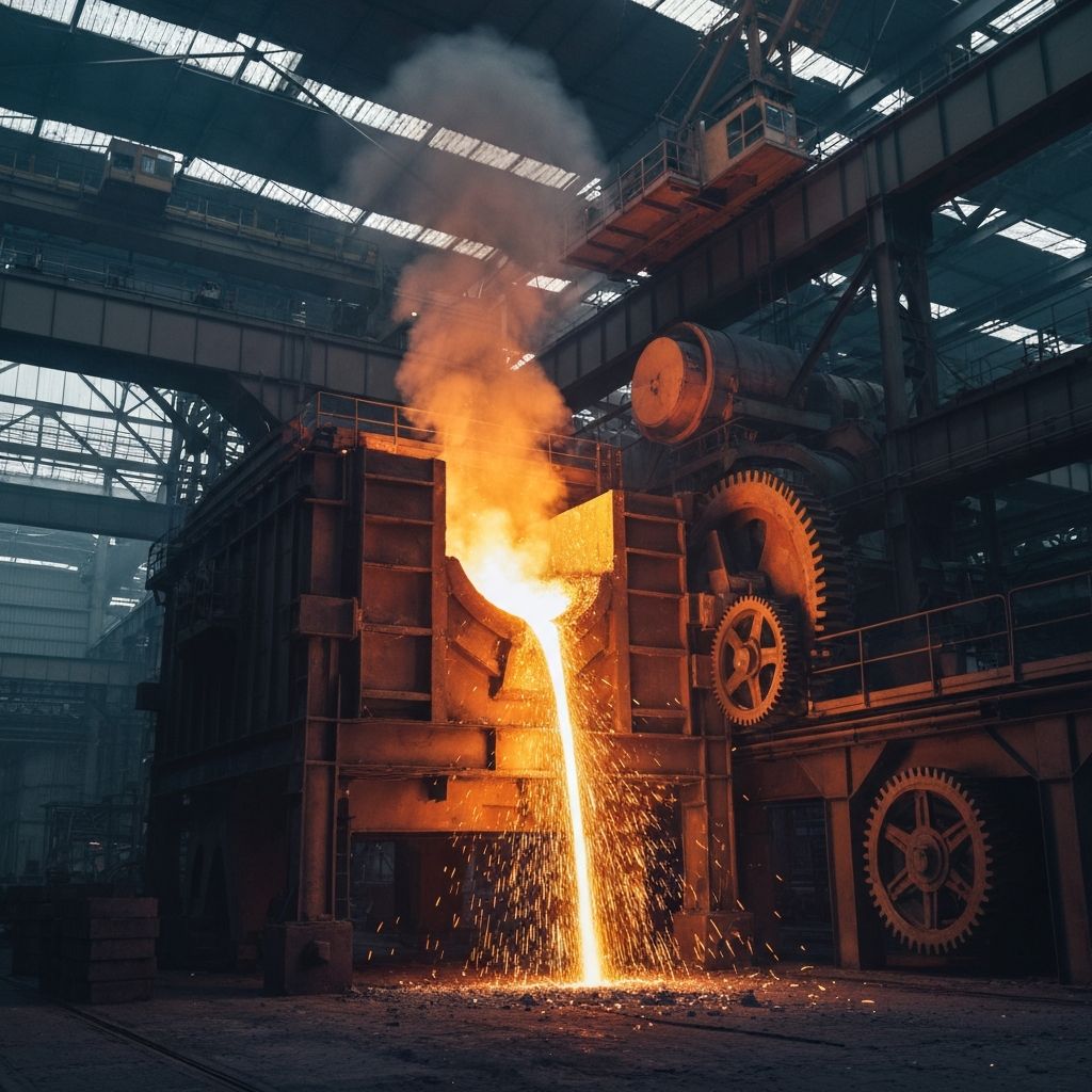 Industrial steel manufacturing